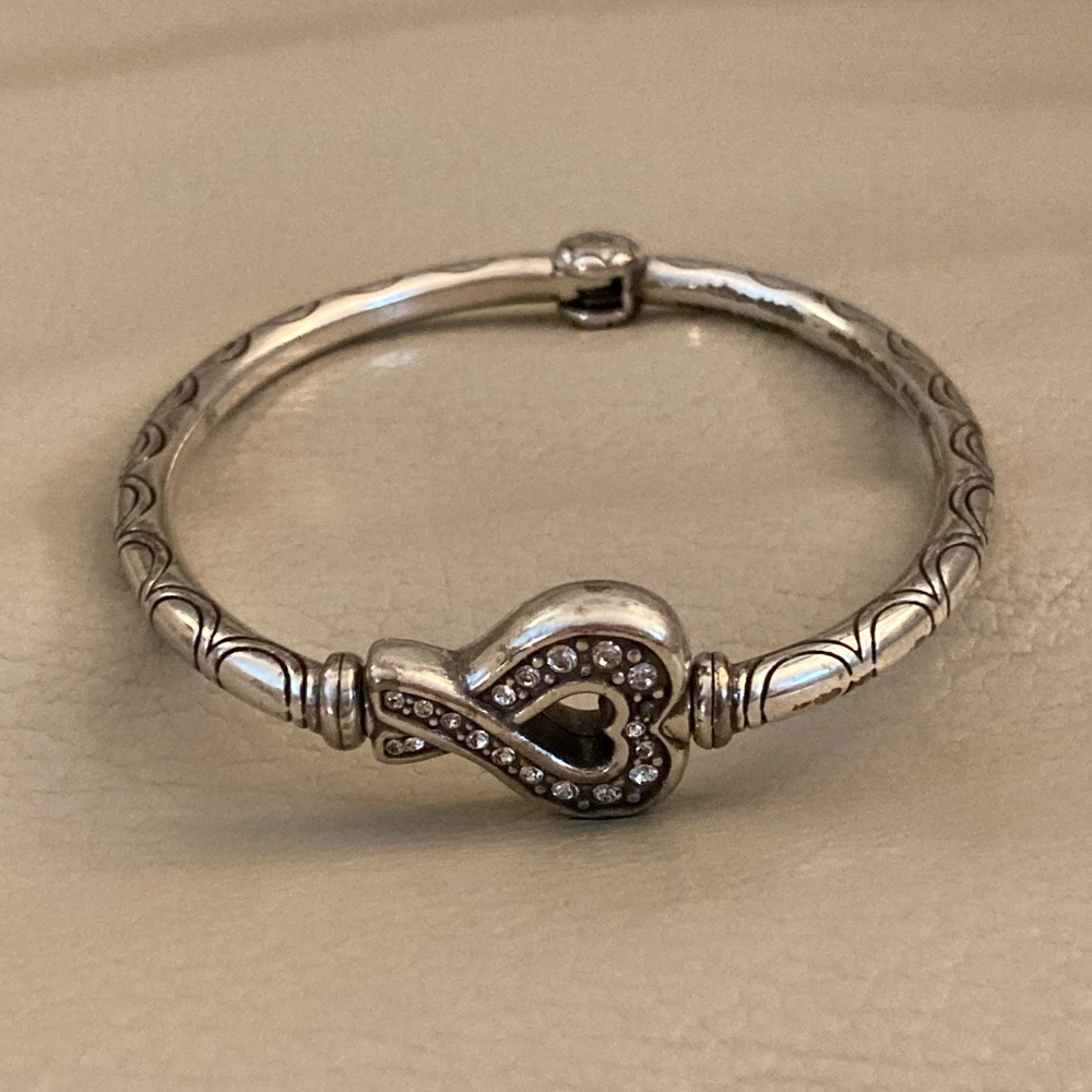 Brighton Silver Heart Bracelet